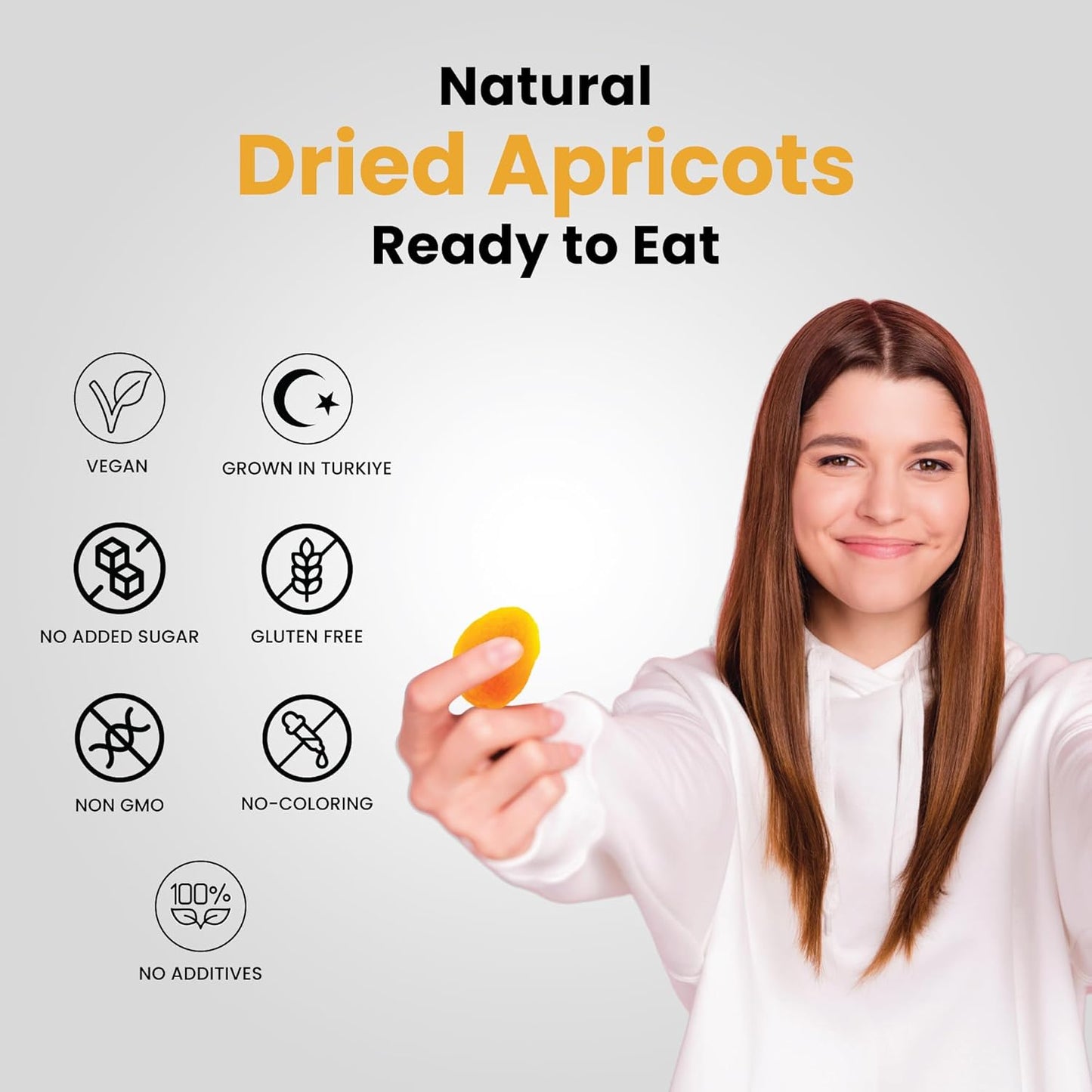 HARVEAST Turkish Jumbo Dried Apricots