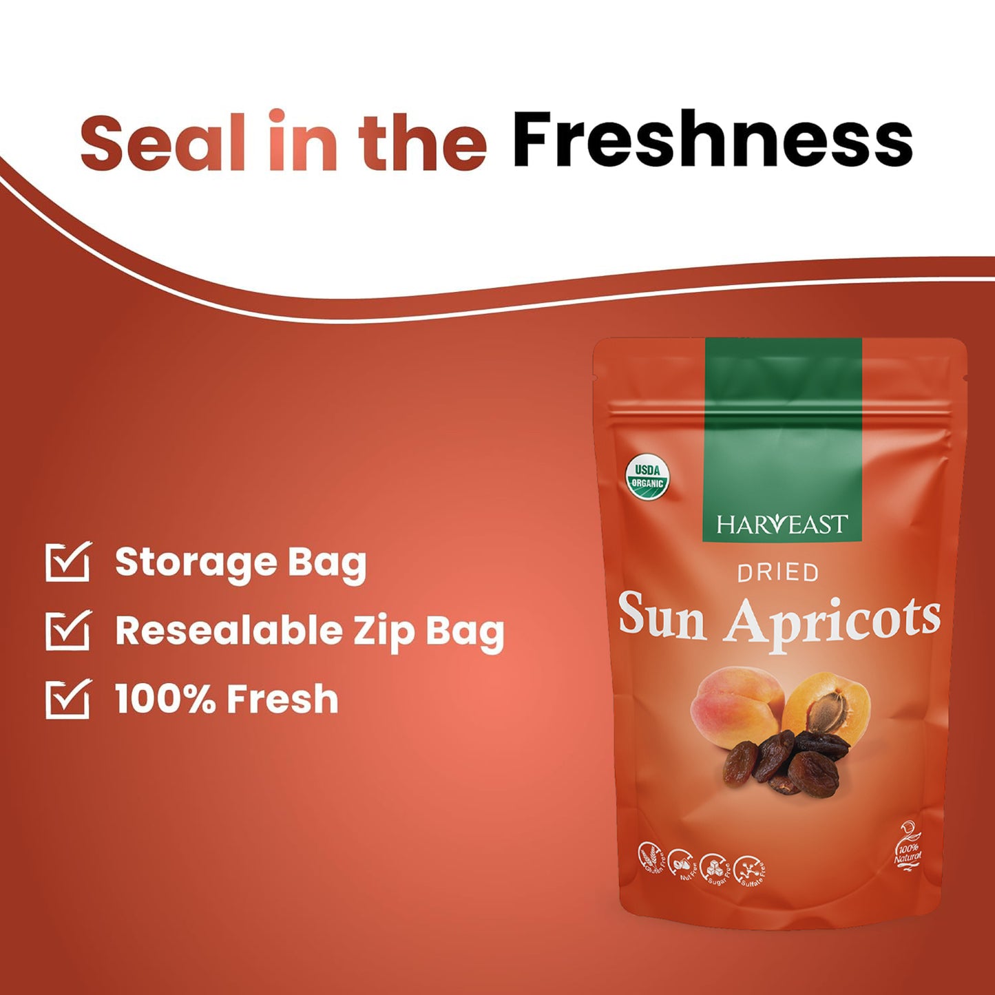 HARVEAST Turkish Sun Dried Apricots